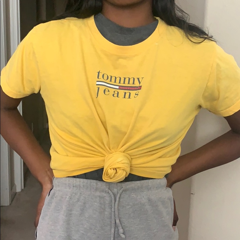 Vintage Tommy jeans yellow shirt